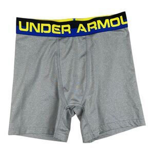 Under Armour Shorts Boys Youth Medium Gray Baselayer Training Athletic Kids